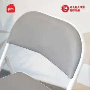 PIRA - SOLO AVA CH45 KURSI LIPAT OUTDOOR / KURSI LIPAT / KURSI CAFE warna WHITE - GREY - PIRA - foto 5