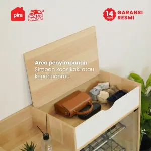 PIRA METROPOLIS OX - FUJI SR90 RAK SEPATU / TEMPAT SEPATU warna PRO OAK - WHITE - PIRA METROPOLIS OX - foto 4