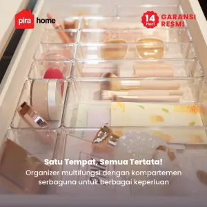 PIRA HOME -  SHITA DRAWER25 PO ORGANIZER LACI BENING / SEKAT LACI TRANSPARAN ISI 25 PCS warna CLEAR - PIRA HOME - foto 3