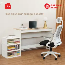PIRA -  KIKA PSR RAK SEPATU LIPAT 2 PINTU / KOTAK SEPATU TRANSPARAN / RAK SEPATU SUSUN TERTUTUP warna WHITE - PIRA - foto 3