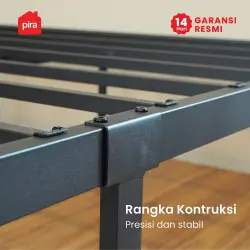 PIRA - BASE AVA MBD120 DIVAN BESI / DIPAN / TEMPAT TIDUR BESI warna BLACK - PIRA - foto 4