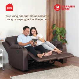 PIRA - BISHOP 2 RS SOFA RECLINER / SOFA 2 SEAT warna DARK BROWN - BAVARIAN - foto 4