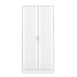 PIRA - LINIO 2P MWD LEMARI PAKAIAN BESI 2 PINTU warna WHITE - PIRA - foto 7