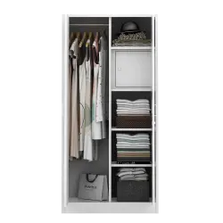 PIRA - LINIO 2P MWD LEMARI PAKAIAN BESI 2 PINTU warna WHITE - PIRA - foto 9