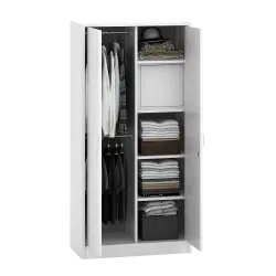 PIRA - LINIO 2P MWD LEMARI PAKAIAN BESI 2 PINTU warna WHITE - PIRA - foto 10