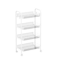 PIRA - GUMI MKT4 RAK TROLI / RAK SERBAGUNA / RAK BESI 3/ 4/ 5 SUSUN DENGAN RODA warna WHITE - PIRA - foto 5