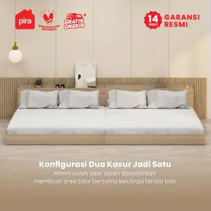 PIRA - NIDO HB160 HEADBOARD KASUR / SANDARAN KASUR / DIPAN / DIPAN TEMPAT TIDUR warna PRO OAK - PIRA - foto 4