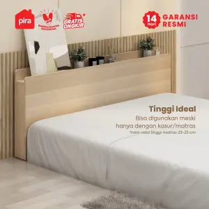 PIRA - NIDO HB160 HEADBOARD KASUR / SANDARAN KASUR / DIPAN / DIPAN TEMPAT TIDUR warna PRO OAK - PIRA - foto 5