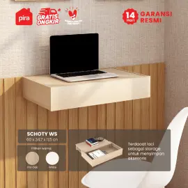 PIRA OX -  SCHOTY WS RAK AMBALAN GANTUNG DENGAN LACI warna PRO OAK - PIRA OX - foto 1