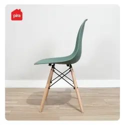 PIRA - BJORN DC KURSI KERJA / KURSI MAKAN / KURSI TERAS / KURSI CAFE / KURSI SANTAI / KURSI BELAJAR / KURSI PLASTIK warna DARK GREEN - PIRA - foto 3