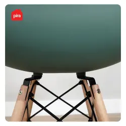 PIRA - BJORN DC KURSI KERJA / KURSI MAKAN / KURSI TERAS / KURSI CAFE / KURSI SANTAI / KURSI BELAJAR / KURSI PLASTIK warna DARK GREEN - PIRA - foto 6