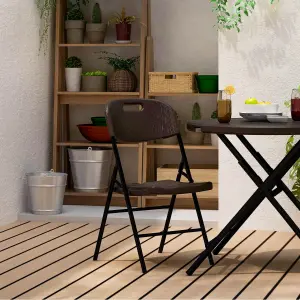 PIRA - FOLDA CH45 KURSI LIPAT OUTDOOR / KURSI TERAS / KURSI TAMAN warna BROWN - PIRA - foto 3
