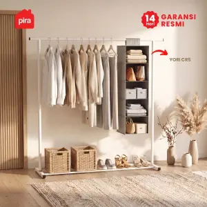 PIRA - ATLA CR 81 W RAK GANTUNG / RAK BAJU GANTUNG warna WHITE - PIRA - foto 2