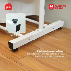 PIRA - ATLA CR 120 RAK GANTUNG BAJU / STAND GANTUNGAN / STAND HANGER / RAK BESI warna WHITE - PIRA - foto 8