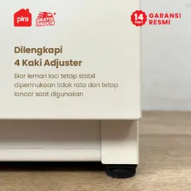 PIRA -  PARIS MCH4 LEMARI LACI / LACI BESI warna CREAM-SONOMA OAK - PIRA - foto 2