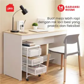 PIRA METROPOLIS - ALVA MCH3 RAK LACI BESI / DRAWER PENYIMPANAN BESI / RAK SUSUN BESI / LACI DOKUMEN warna WHITE - PIRA METROPOLIS - foto 3
