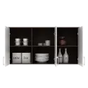 PIRA METROPOLIS - ALBA BAZ KC WU120 KABINET GANTUNG DAPUR warna AMERICAN WALNUT - WHITE - METROPOLIS - foto 3