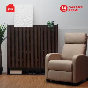 PIRA - GYO SR120 RAK SEPATU / LEMARI SEPATU / RAK SEPATU SUSUN TERTUTUP warna BROWN WALNUT - PIRA - foto 4