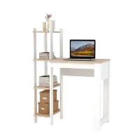PIRA - FELIX DK80 MEJA KERJA / MEJA BELAJAR DENGAN RAK BUKU warna WHITE - PRO OAK - PIRA - foto 9