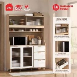 PIRA METROPOLIS - INDY KC120 LEMARI DAPUR / RAK DAPUR / KABINET DAPUR warna PRO OAK - WHITE - PIRA METROPOLIS - foto 1