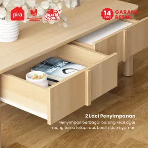 PIRA - SHIBUI CT100 MEJA TAMU / MEJA RUANG TAMU warna PRO OAK - PIRA - foto 5