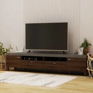 PIRA BAVARIAN - BENEDICT TV210 MEJA TV/RAK TV warna BROWN WALNUT - STONE - BAVARIAN - foto 5