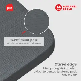 PIRA - FOLDA FD108 BC W SET MEJA LIPAT OUTDOOR / MEJA SERBAGUNA / MEJA PIKNIK / MEJA MAKAN warna DARK GREY - PIRA - foto 5