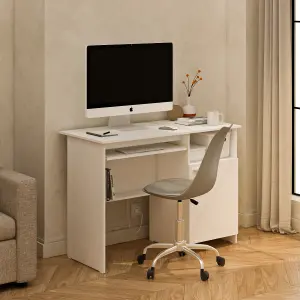 PIRA METROPOLIS - NATHAN DK100 MEJA BELAJAR / MEJA KERJA / MEJA KANTOR warna WHITE - PIRA METROPOLIS - foto 2
