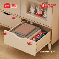 PIRA METROPOLIS - HANZEL RSG80 RAK SERBAGUNA / RAK DISPLAY warna PRO OAK - LIGHT TAUPE - PIRA METROPOLIS - foto 5