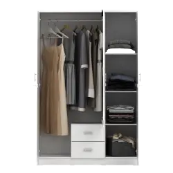 PIRA METROPOLIS OX -  ASTA 3PL LEMARI PAKAIAN 3 PINTU warna WHITE - PIRA METROPOLIS OX - foto 9