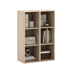 PIRA METROPOLIS  -  HAKO SU 3X1 RAK 3 SUSUN / RAK SUSUN SERBAGUNA / RAK BUKU warna PRO OAK - PIRA METROPOLIS - foto 4