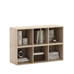 PIRA METROPOLIS  -  HAKO SU 3X1 RAK 3 SUSUN / RAK SUSUN SERBAGUNA / RAK BUKU warna PRO OAK - PIRA METROPOLIS - foto 5