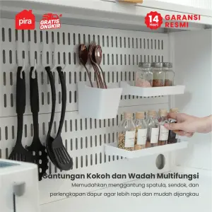 PIRA - ESSEN AVA MKC 80T5 LEMARI DAPUR / RAK DAPUR / RAK OVEN / RAK MICROWAVE / RAK PIRING / RAK DAPUR BESI warna WHITE - PIRA - foto 5