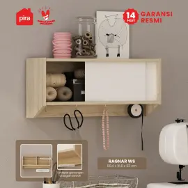PIRA OX - RAGNAR WS RAK DINDING / RAK AKSESORIS warna PRO OAK - WHITE SM - PIRA OX - foto 1