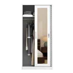 PIRA BAVARIAN - KUNST 90 MWDSL LEMARI PAKAIAN BESI SLIDING / PINTU GESER warna WHITE - BAVARIAN - foto 9