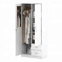 PIRA METROPOLIS - ALANA 2PL A LEMARI PAKAIAN 2 PINTU warna WHITE - PIRA METROPOLIS - foto 10