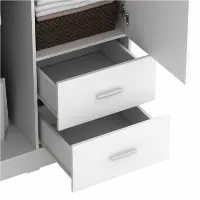 PIRA METROPOLIS - ALANA 2PL A LEMARI PAKAIAN 2 PINTU warna WHITE - PIRA METROPOLIS - foto 11