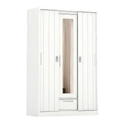 PIRA - SAXON 3 SSL MWD LEMARI PAKAIAN BESI 3 PINTU warna WHITE - BAVARIAN - foto 6