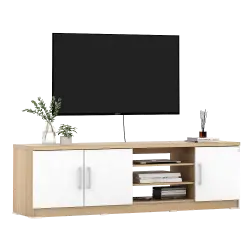 PIRA METROPOLIS - ARUNA AVA TV150 MEJA TV / RAK TV MINIMALIS warna PRO OAK - WHITE - PIRA METROPOLIS OX - foto 3