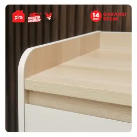 PIRA METROPOLIS OX - HIRO AVA TV160 MEJA TV / RAK TV warna WHITE - PRO OAK - PIRA METROPOLIS OX - foto 4