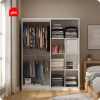PIRA - SAXON 160 SSL MWD LEMARI PAKAIAN BESI SLIDING / PINTU GESER warna WHITE - PIRA - foto 12