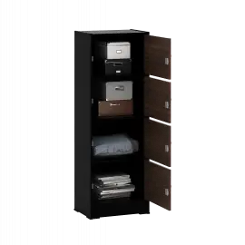 PIRA METROPOLIS OX - ARUNA RSG 4 RAK SERBAGUNA / RAK SUSUN 4 PINTU warna BLACK - AMERICAN WALNUT - PIRA METROPOLIS OX - foto 4