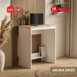 PIRA METROPOLIS OX -  ARUNA DK61 MEJA BELAJAR / MEJA KOMPUTER DENGAN LACI warna WHITE - PRO OAK - PIRA METROPOLIS OX - foto 6