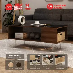 PIRA BAVARIAN - SABER CT100 MEJA TAMU warna BROWN WALNUT - BAVARIAN - foto 1