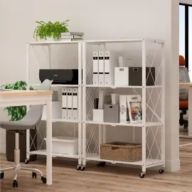 PIRA - FLATO MSU 4X1 RAK BESI LIPAT 4 SUSUN / RAK DAPUR SERBAGUNA warna WHITE - PIRA - foto 1