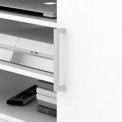 PIRA METROPOLIS - ARUNA AVA TV150 MEJA TV / RAK TV MINIMALIS warna WHITE - BAVARIAN - foto 6