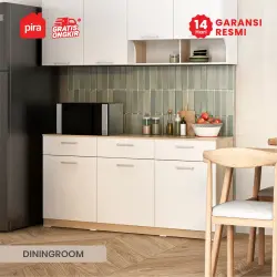 PIRA METROPOLIS OX - ARUNA SB151 BUFET / RAK DAPUR / KITCHEN SET BAWAH DAPUR / LEMARI DAPUR warna PRO OAK - WHITE - PIRA METROPOLIS OX - foto 8