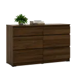 PIRA -  LINUS CH3+3 LEMARI LACI warna BROWN WALNUT - PIRA - foto 2