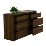 PIRA -  LINUS CH3+3 LEMARI LACI warna BROWN WALNUT - PIRA - foto 3