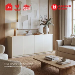 PIRA -  KOOVA SB180 BUFET / KABINET TV / SIDEBOARD / MEJA TV warna LIGHT TAUPE - PRO OAK - PIRA - foto 9